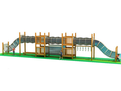 Outdoor Kids Wooden Play Gym with Hanging Rings GZ-013